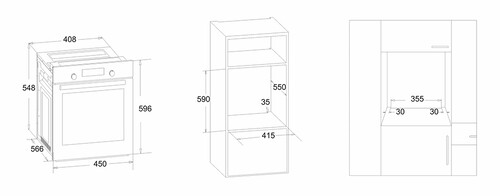 Купить Электрический духовой шкаф Simfer B4EM56016 серебристый  8186940. Характеристики, отзывы и цены в Донецке