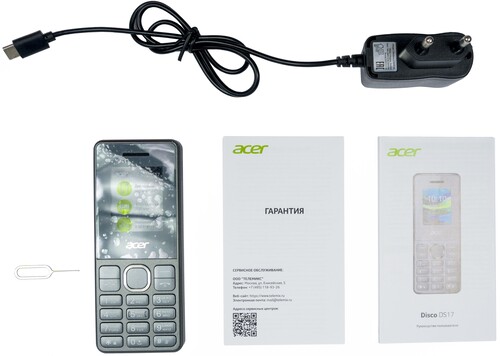 Купить Сотовый телефон Acer Disco DS17 серый  5457729. Характеристики, отзывы и цены в Донецке