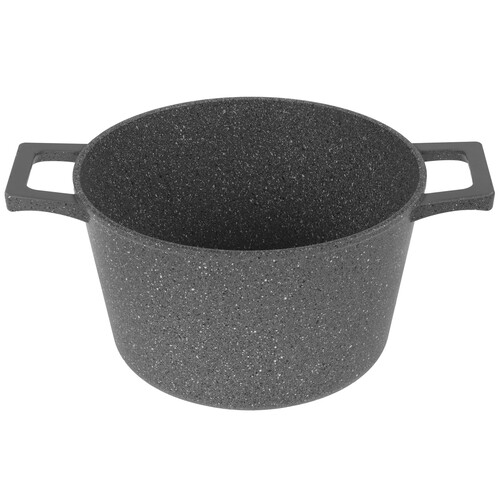 Купить Кастрюля Helper GRANIT G7550 5 л 24 см серый  9227271. Характеристики, отзывы и цены в Донецке