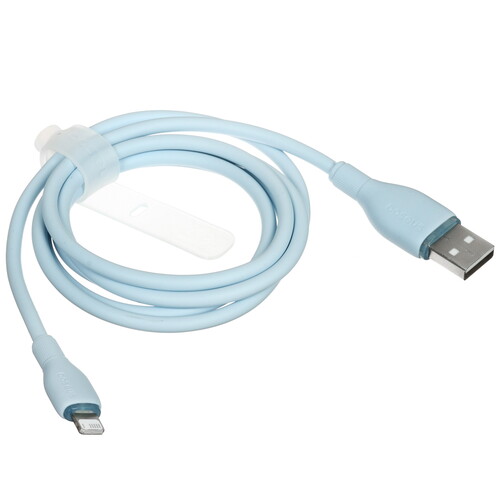 Купить Кабель круглый Baseus Lightning 8-pin - USB 2.0 Type-A голубой 1.2 м  9260742. Характеристики, отзывы и цены в Донецке