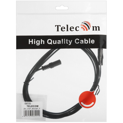 Купить Кабель   Telecom 3.5 mm jack - 3.5 mm jack черный  5471375. Характеристики, отзывы и цены в Донецке