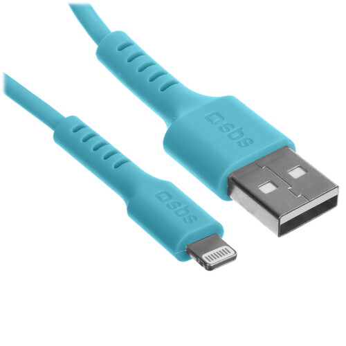 Купить Кабель круглый SBS Lightning 8-pin MFI - USB 2.0 Type-A голубой 1 м  5471858. Характеристики, отзывы и цены в Донецке