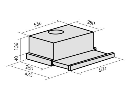Купить Вытяжка телескопическая MBS ARALIA 160 INOX серебристый/серебристый  9921721. Характеристики, отзывы и цены в Донецке