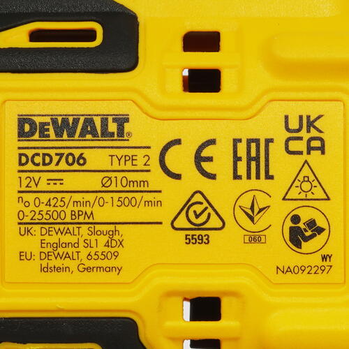 Купить Дрель-шуруповерт DeWalt DCD706D2 XR 10.8/12V  9014015. Характеристики, отзывы и цены в Донецке