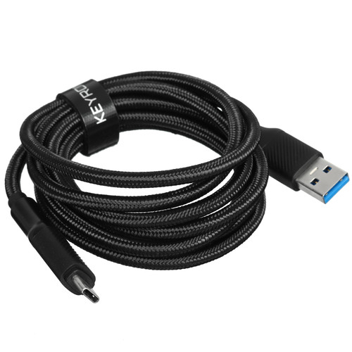 Купить Кабель KEYRON USB Type-C - USB Type-A черный  9243025. Характеристики, отзывы и цены в Донецке