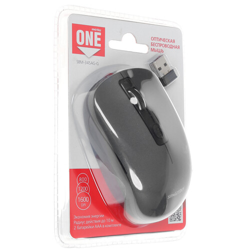 Купить Мышь беспроводная Smartbuy ONE 345AG  1241356. Характеристики, отзывы и цены в Донецке