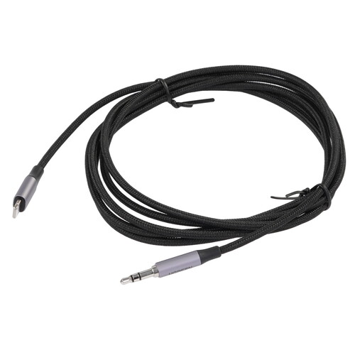Купить Кабель круглый Ugreen Lightning 8-pin MFI - 3.5 mm jack черный 2 м  9155070. Характеристики, отзывы и цены в Донецке