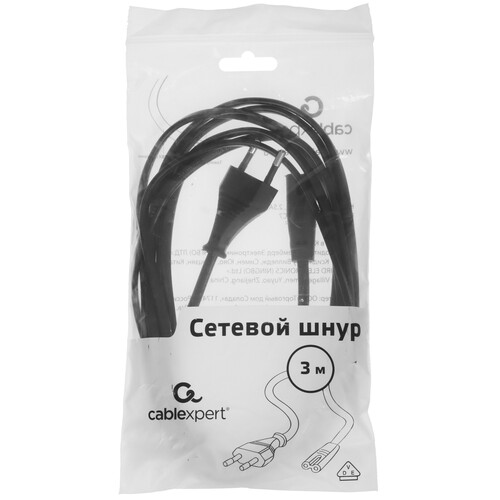 Купить Кабель питания Cablexpert IEC C7 - CEE 7/16  5479603. Характеристики, отзывы и цены в Донецке