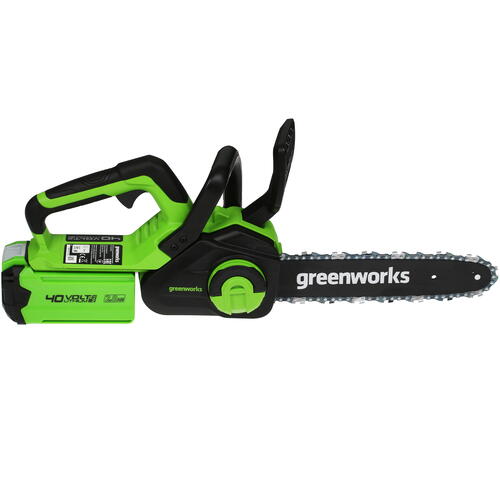 Купить Аккумуляторная цепная пила GreenWorks G40CS30IIK2  шина - 30 см (12")  5081486. Характеристики, отзывы и цены в Донецке