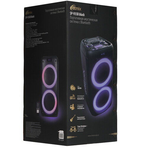 Купить Портативная колонка Ritmix SP-935B, черный  9201044. Характеристики, отзывы и цены в Донецке