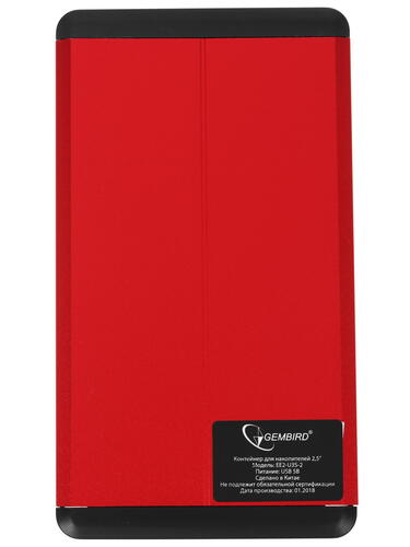 Купить 2.5" Внешний бокс Gembird EE2-U3S-2-R  1256231. Характеристики, отзывы и цены в Донецке