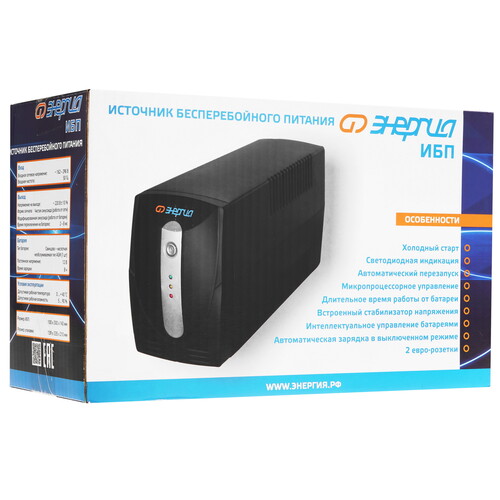 Купить ИБП Энергия 800  5349696. Характеристики, отзывы и цены в Донецке