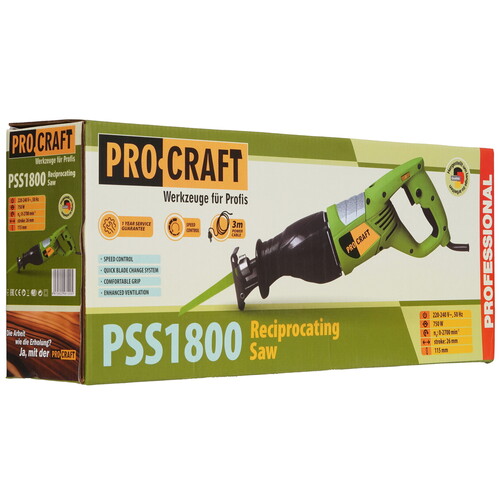 Купить Сабельная пила PROCRAFT PSS1800  9277873. Характеристики, отзывы и цены в Донецке