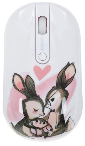 Купить Мышь беспроводная DEXP WM-311WU Rabbits  белый  1214312. Характеристики, отзывы и цены в Донецке