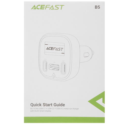 Купить Автомобильное ЗУ ACEFAST B5 черный  9989347. Характеристики, отзывы и цены в Донецке