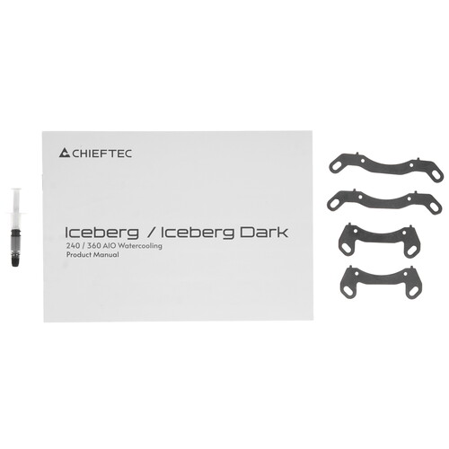 Купить Система охлаждения Chieftec Iceberg 240 DARK черная  5610211. Характеристики, отзывы и цены в Донецке