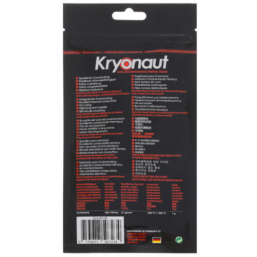 Купить Термопаста Thermal Grizzly Kryonaut  1065780. Характеристики, отзывы и цены в Донецке