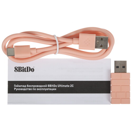 Купить Геймпад беспроводной/проводной 8BitDo Ultimate 2C розовый  5463100. Характеристики, отзывы и цены в Донецке