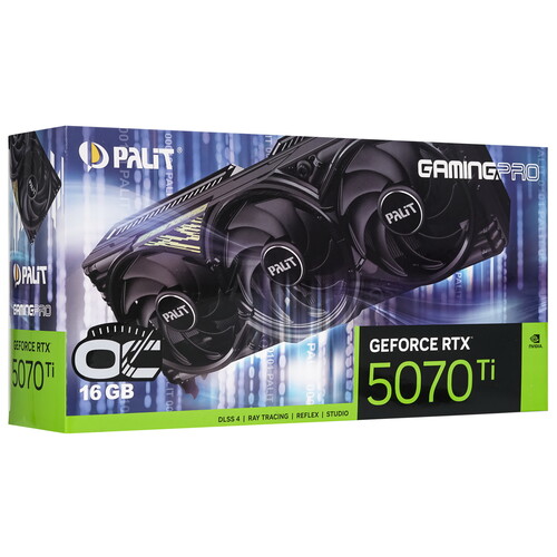 Купить Видеокарта Palit GeForce RTX 5070 Ti GamingPro OC  5616714. Характеристики, отзывы и цены в Донецке