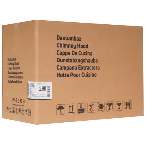 Купить Вытяжка наклонная Carino C8655SM черный  9284840. Характеристики, отзывы и цены в Донецке