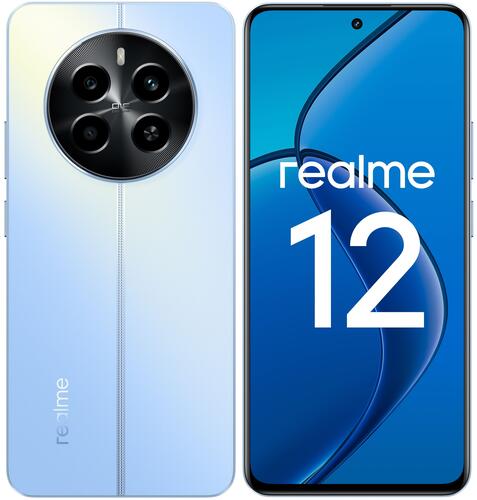 Купить 6.67" Смартфон realme 12 4G 128 ГБ голубой  5464558. Характеристики, отзывы и цены в Донецке