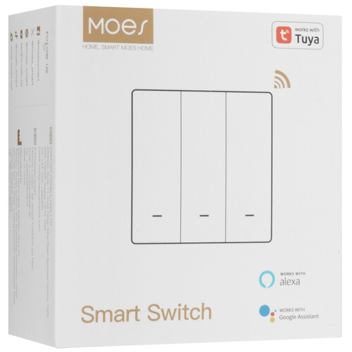 Купить Умный выключатель MOES WiFi RF433 Smart Push Button Light Switch  5608717. Характеристики, отзывы и цены в Донецке