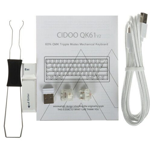 Купить Клавиатура  проводная + беспроводная Cidoo QK61 V2  9316202. Характеристики, отзывы и цены в Донецке