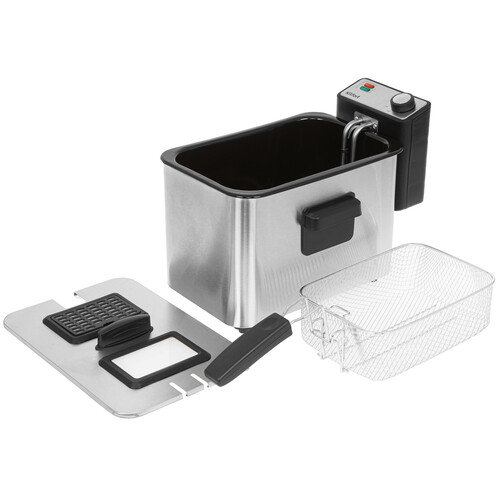 Купить Фритюрница Kitfort КТ-4053 серебристый  9931403. Характеристики, отзывы и цены в Донецке