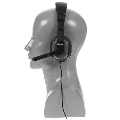 Купить Проводная гарнитура Ritmix RH-534M черный  4868341. Характеристики, отзывы и цены в Донецке