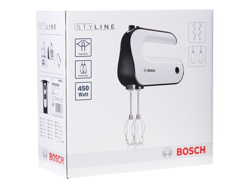 Купить Миксер Bosch MFQ 4020 Styline белый  0141276. Характеристики, отзывы и цены в Донецке