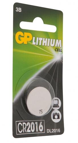 Купить Батарейка GP Lithium плоская / CR2016  0193789. Характеристики, отзывы и цены в Донецке