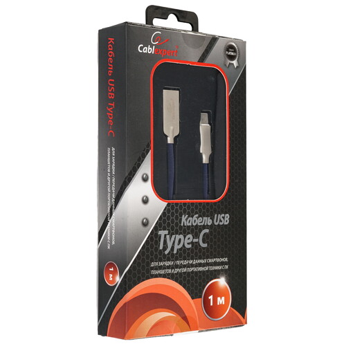 Купить Кабель круглый Cablexpert USB Type-C - USB 2.0 Type-A синий 1 м  5485416. Характеристики, отзывы и цены в Донецке