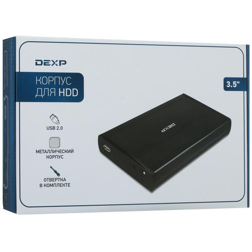 Купить 3.5" Внешний бокс DEXP UA002  1051128. Характеристики, отзывы и цены в Донецке