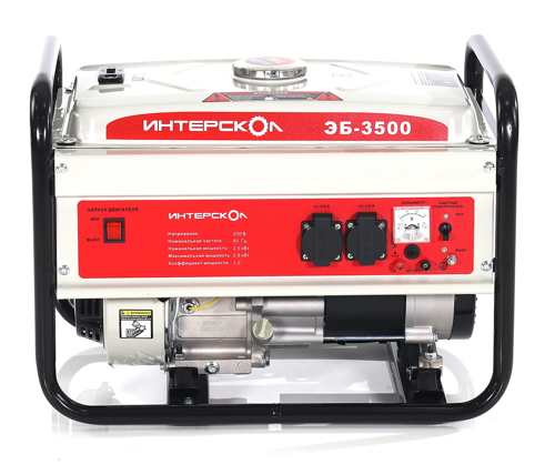 Купить Электрогенератор   бензиновый Интерскол ЭБ-3500  9106298. Характеристики, отзывы и цены в Донецке