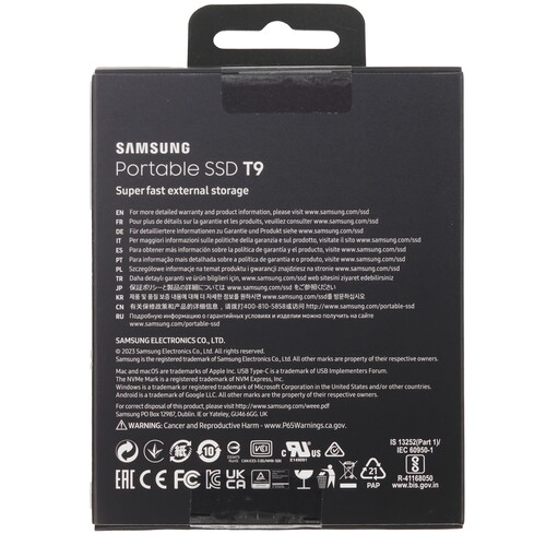 Купить 2000 ГБ Внешний SSD Samsung T9  5449083. Характеристики, отзывы и цены в Донецке