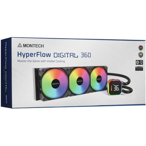 Купить Система охлаждения Montech HyperFlow Digital 360 черная  5633181. Характеристики, отзывы и цены в Донецке