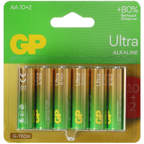 Купить Батарейка GP Ultra AA (LR6/ER14505/FR6/R6P)  5629972. Характеристики, отзывы и цены в Донецке