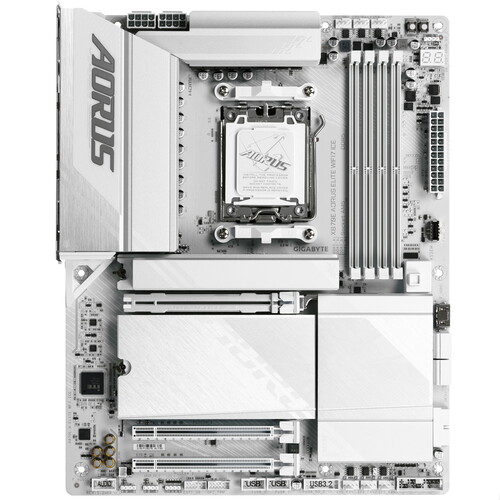 Купить Материнская плата GIGABYTE X870E AORUS ELITE WIFI7 ICE  5622570. Характеристики, отзывы и цены в Донецке