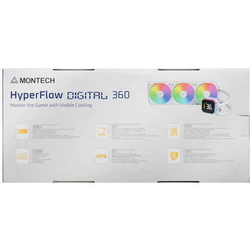 Купить Система охлаждения Montech HyperFlow Digital 360  белая  5633182. Характеристики, отзывы и цены в Донецке