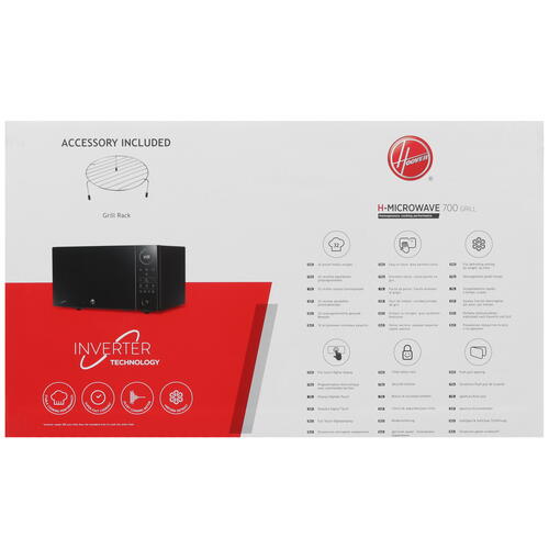 Купить Микроволновая печь Hoover H7MGI25TB черный  5446053. Характеристики, отзывы и цены в Донецке
