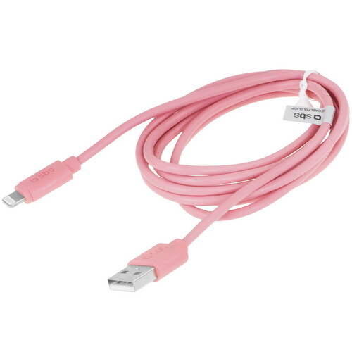 Купить Кабель круглый SBS Lightning 8-pin MFI - USB 2.0 Type-A красный 1.5 м  5617419. Характеристики, отзывы и цены в Донецке