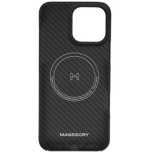 Купить Накладка  Magssory Aramid Case для Apple iPhone 16 Pro Max черный  5617800. Характеристики, отзывы и цены в Донецке