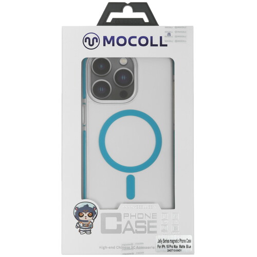 Купить Накладка  MOCOLL Jelly Series для Apple iPhone 15 Pro Max голубой/прозрачный  5466695. Характеристики, отзывы и цены в Донецке