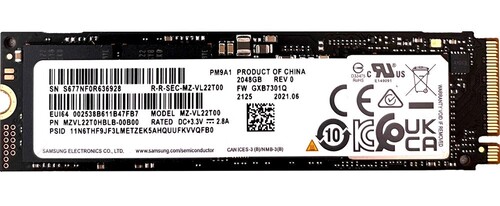 Купить 2000 ГБ M.2 NVMe накопитель Samsung PM9A1 [MZVL22T0HBLB-00B00]  5453689. Характеристики, отзывы и цены в Донецке