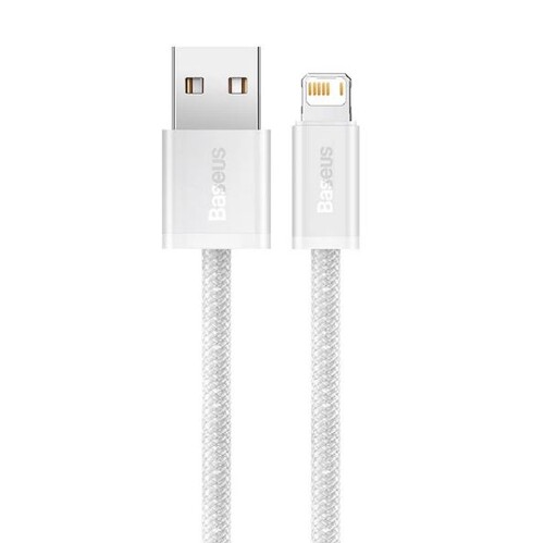 Купить Кабель круглый Baseus Lightning 8-pin - USB 2.0 Type-A белый 1 м  9260669. Характеристики, отзывы и цены в Донецке