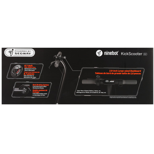 Купить Электросамокат Ninebot KickScooter E2 черный  5419997. Характеристики, отзывы и цены в Донецке
