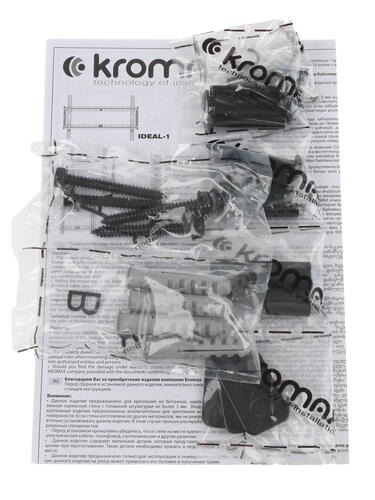 Купить Кронштейн для ТВ Kromax IDEAL-1 New черный  1073703. Характеристики, отзывы и цены в Донецке