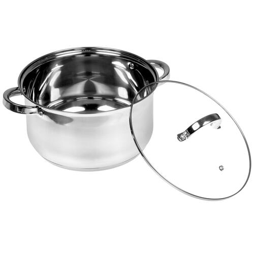 Купить Кастрюля TM Appetite Elisa JL03603 6 л 24 см серебристый  5401175. Характеристики, отзывы и цены в Донецке