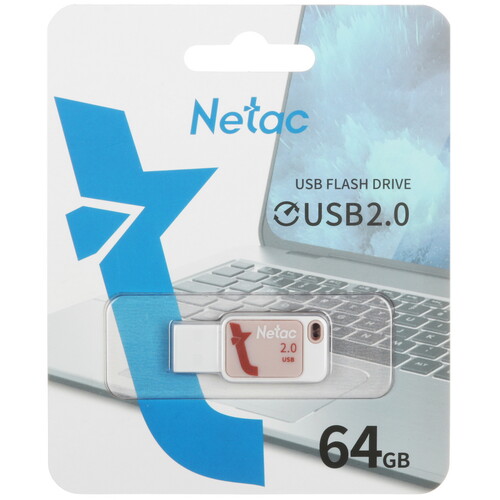 Купить Память USB Flash 64 ГБ Netac UA31 [NT03UA31N-064G-20PK]  5491948. Характеристики, отзывы и цены в Донецке