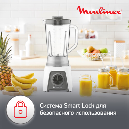 Купить Блендер стационарный MOULINEX LM2C0110 белый  5069141. Характеристики, отзывы и цены в Донецке